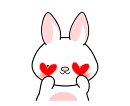 The rabbit's ears move. sticker #14428865