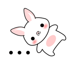 The rabbit's ears move. sticker #14428870