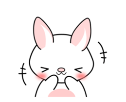 The rabbit's ears move. sticker #14428871