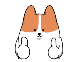 animation corgi sticker #14429361