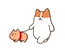 animation corgi sticker #14429374