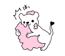 Cotton candy lion sticker #14430168