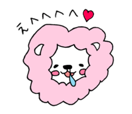 Cotton candy lion sticker #14430191