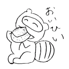 Japanese raccoon doggie sticker #14430463