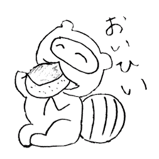 Japanese raccoon doggie sticker #14430463