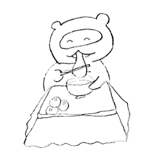 Japanese raccoon doggie sticker #14430474