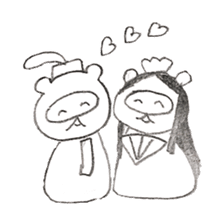 Japanese raccoon doggie sticker #14430482