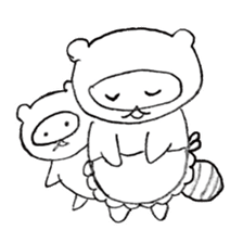 Japanese raccoon doggie sticker #14430499