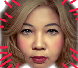 sis face Riya Pan-an Lukchan sticker #14430795