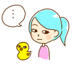 Ocean and Duckling sticker #14430846