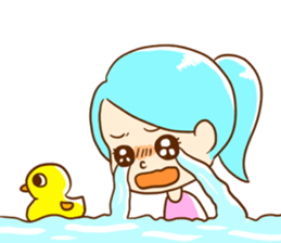 Ocean and Duckling sticker #14430860