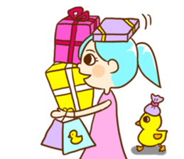 Ocean and Duckling sticker #14430861