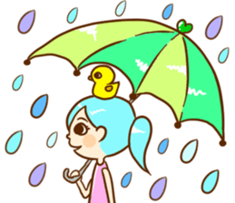 Ocean and Duckling sticker #14430863