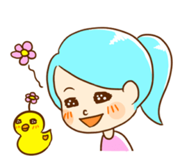 Ocean and Duckling sticker #14430872