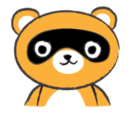 Round Round Raccoon sticker #14431534