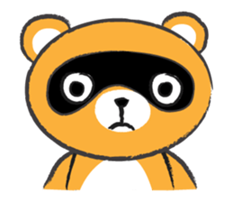 Round Round Raccoon sticker #14431535