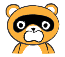 Round Round Raccoon sticker #14431539