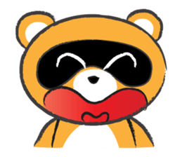 Round Round Raccoon sticker #14431545