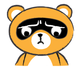 Round Round Raccoon sticker #14431549