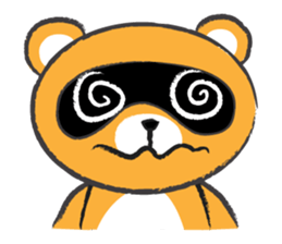 Round Round Raccoon sticker #14431562