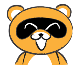 Round Round Raccoon sticker #14431573