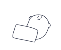 Moving Rice cake Sticker sticker #14431640