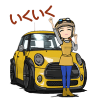 My mini size car animation sticke sticker #14431748