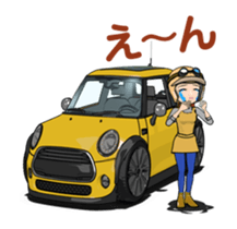 My mini size car animation sticke sticker #14431758
