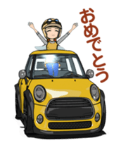 My mini size car animation sticke sticker #14431760