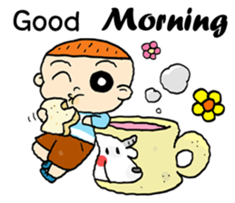 Hello happy day sticker #14431944