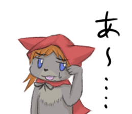 wolf Little Red Riding Hood Sticker sticker #14432440