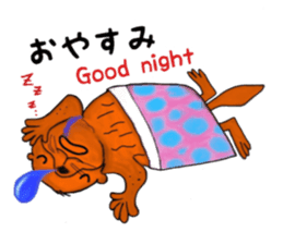 Cute and funny sea otters sticker #14433078