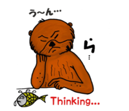 Cute and funny sea otters sticker #14433095