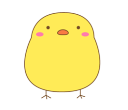 cute chick piyota sticker #14434254