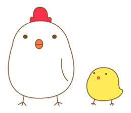 cute chick piyota sticker #14434255