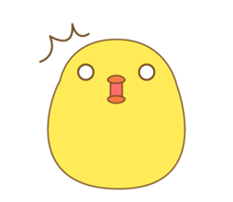 cute chick piyota sticker #14434257