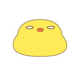 cute chick piyota sticker #14434259