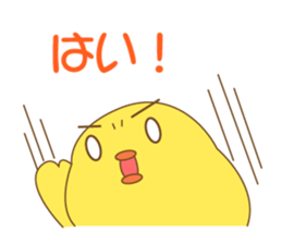 cute chick piyota sticker #14434260