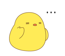 cute chick piyota sticker #14434268