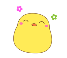 cute chick piyota sticker #14434269