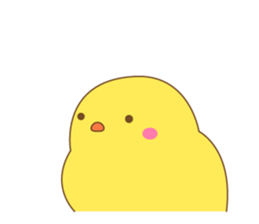 cute chick piyota sticker #14434270