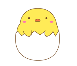 cute chick piyota sticker #14434273