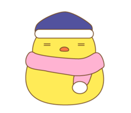 cute chick piyota sticker #14434283