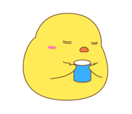 cute chick piyota sticker #14434285