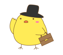 cute chick piyota sticker #14434287