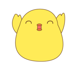 cute chick piyota sticker #14434288