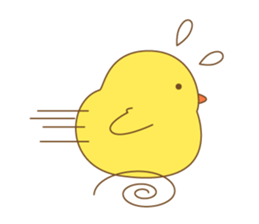 cute chick piyota sticker #14434289