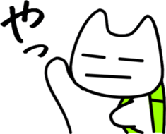 a-hold character like a cat 2 sticker #14434343
