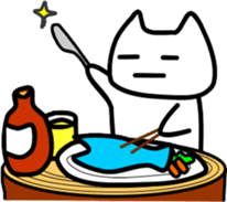a-hold character like a cat 2 sticker #14434358