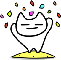 a-hold character like a cat 2 sticker #14434361